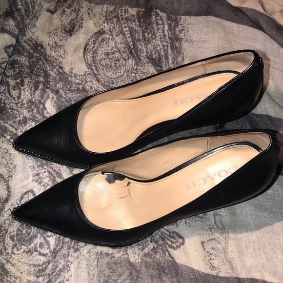 Coach heels with bead chain trim - Picture 2 of 15
